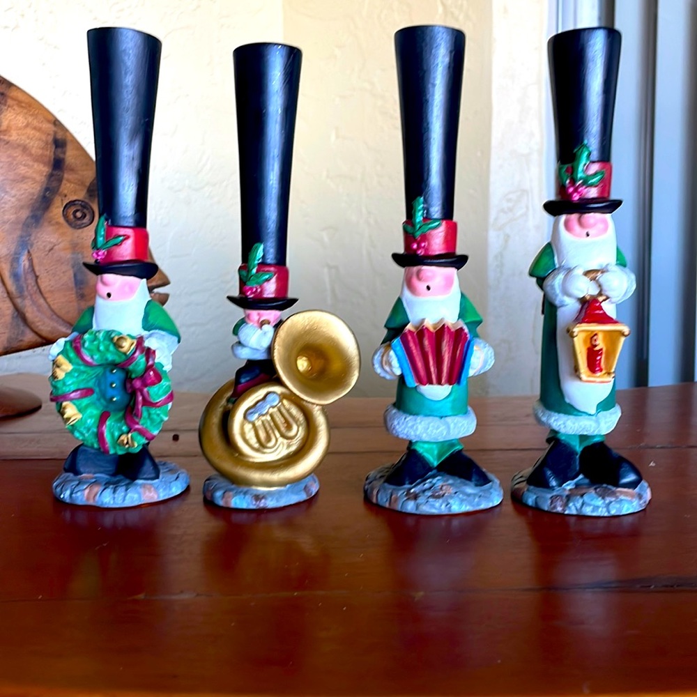 Vintage The North Pole Caroling Society J. Adams 1995 Studio G figurines